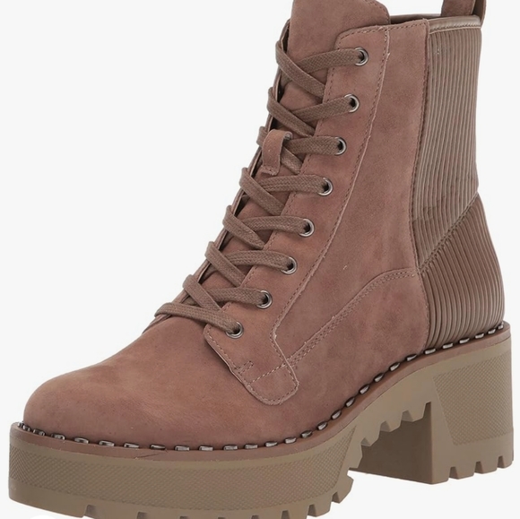 Suede Comabt Boots - Picture 1 of 12